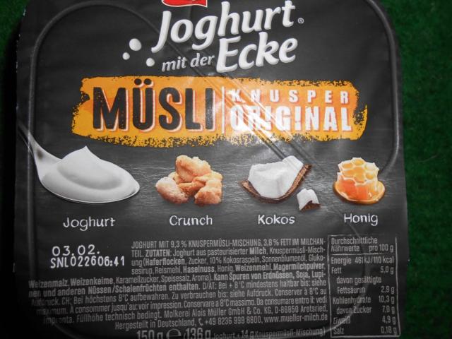 Joghurt mit der Ecke Müsli Knusper Original | Hochgeladen von: Highspeedy03