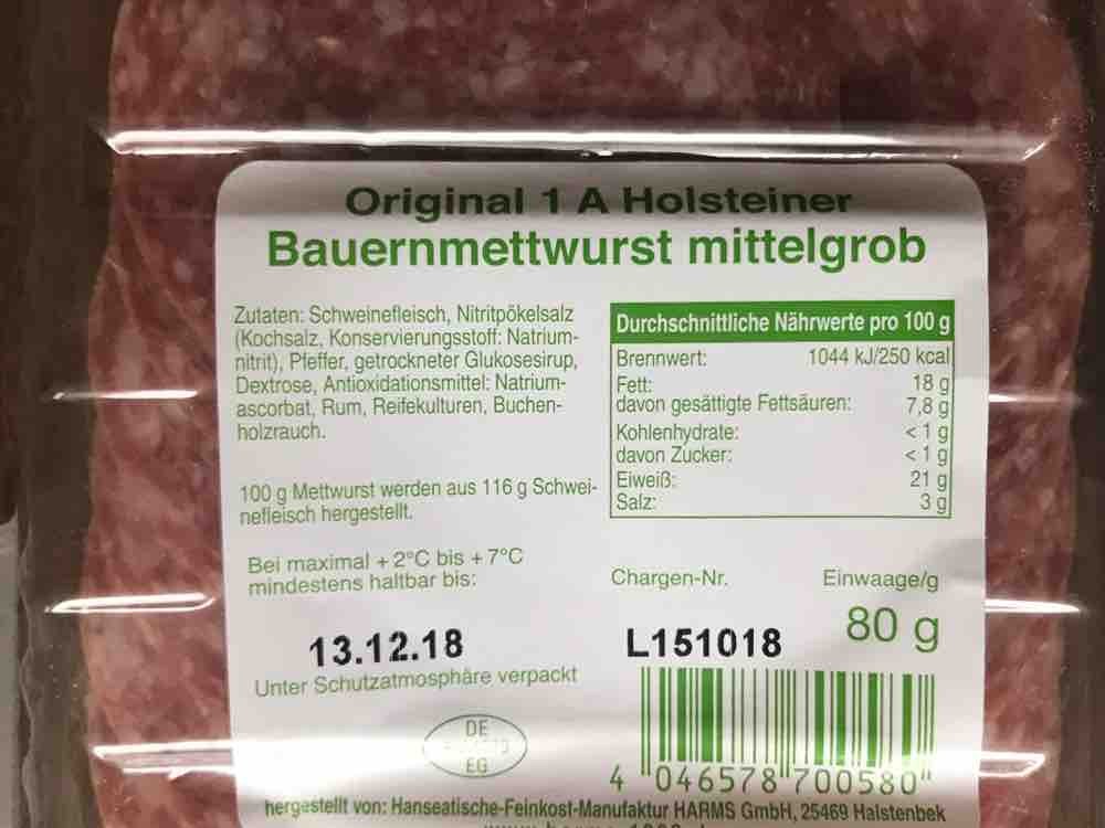 Holsteiner Bauernmettwurst, mittelgrob  von K4R1N | Hochgeladen von: K4R1N