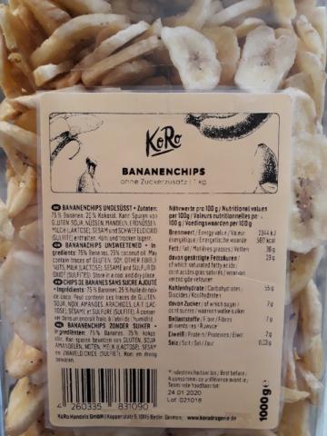 Bananenchips, ohne Zuckerzusatz von jasmin4321 | Hochgeladen von: jasmin4321