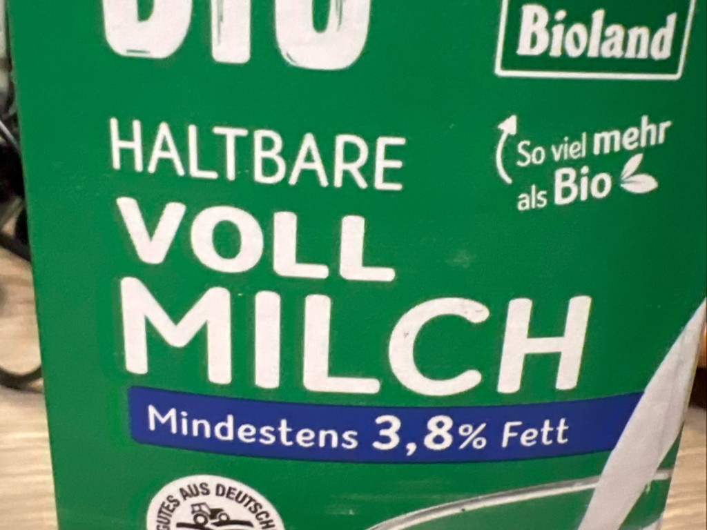 Bio Haltbare Vollmilch, 3,8% Fett von Lennart0912 | Hochgeladen von: Lennart0912