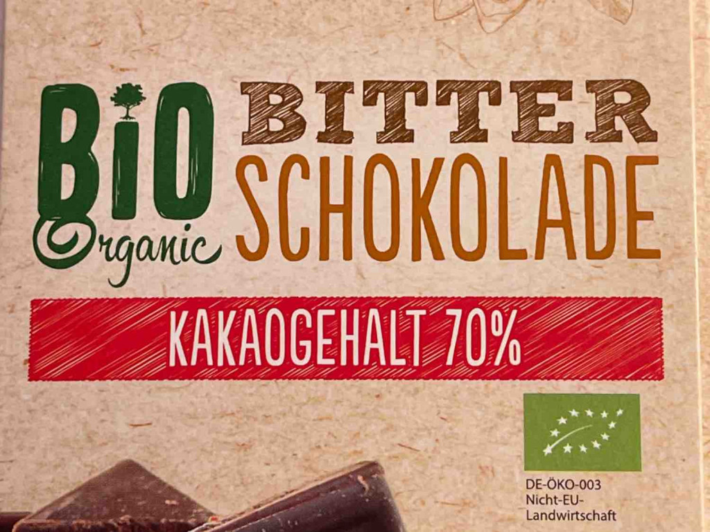 Bio Organic Bitterschokolade, Kakaogehalt 70% von dabbond | Hochgeladen von: dabbond