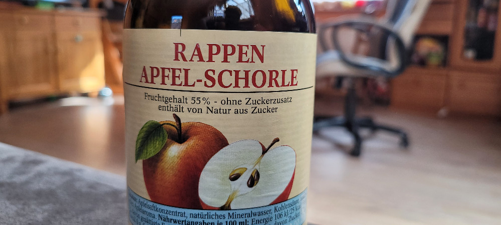 Rappen Apfelschorle, Fruchtgehalt 55% von Fryske | Hochgeladen von: Fryske