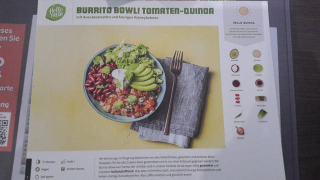 Burrito Bowl! Tomaten-Quinoa mit Avocadostreifen und feurige | Hochgeladen von: Michael175