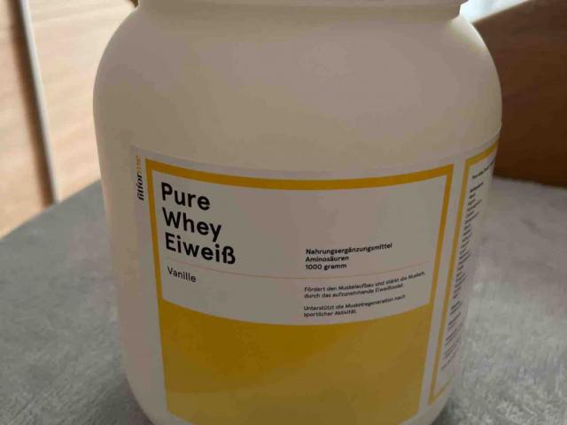 pure whey Eiweiß Vanille, Milch 1,5% fett von BBW | Hochgeladen von: BBW