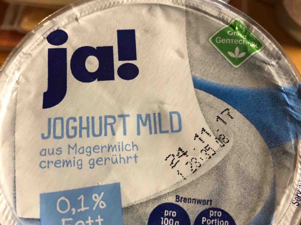 Ja!, Joghurt mild, 0.1 Fett Kalorien Joghurt Fddb