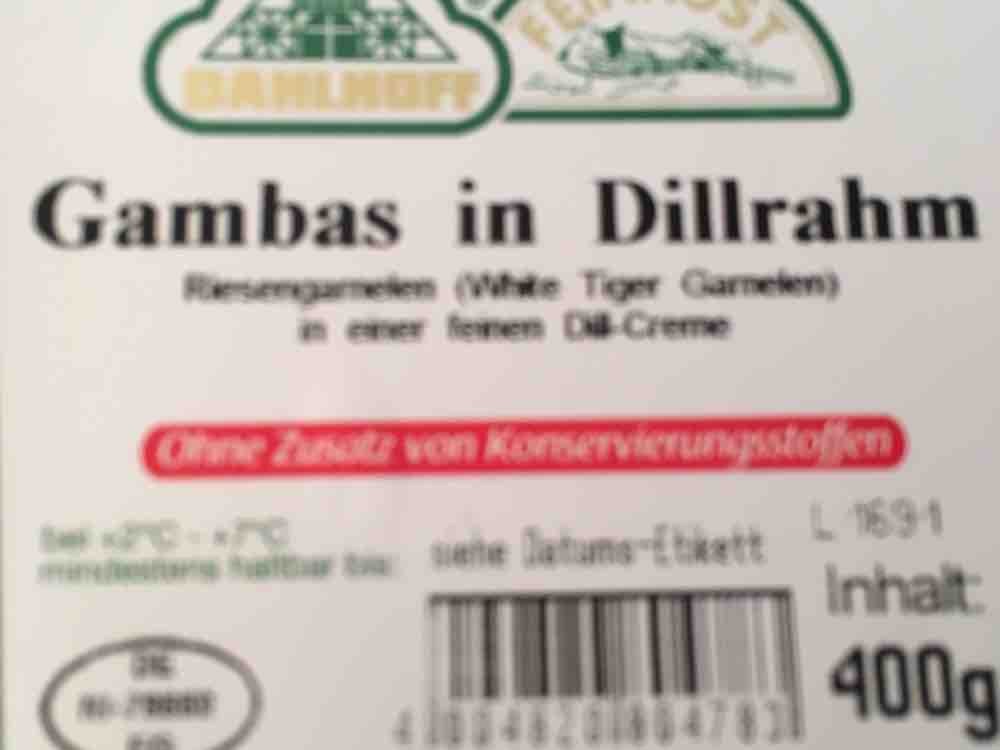 Gambas in Dillrahm, Riesengarnelen (White Tiger Garnelen) in ein | Hochgeladen von: bettinaboehm515