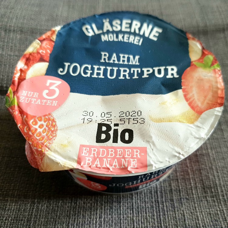 Rahm Joghurt Pur Erdbeer-Banane, Bio Rahmjoghurt mit Erdbeere un | Hochgeladen von: FerrariGirlNr1