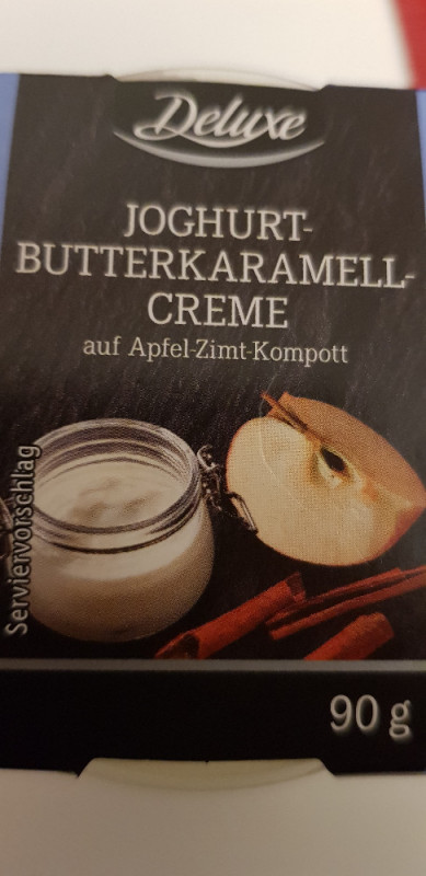 Joghurt-Butterkaramel-Creme, auf Apfel-Zimt-Kompott von Greeny 1 | Hochgeladen von: Greeny 1