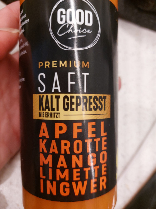 Premium Saft (Kalt gepresst), Apfel, Karotte, Mango, Limette,  I | Hochgeladen von: SweetMelly