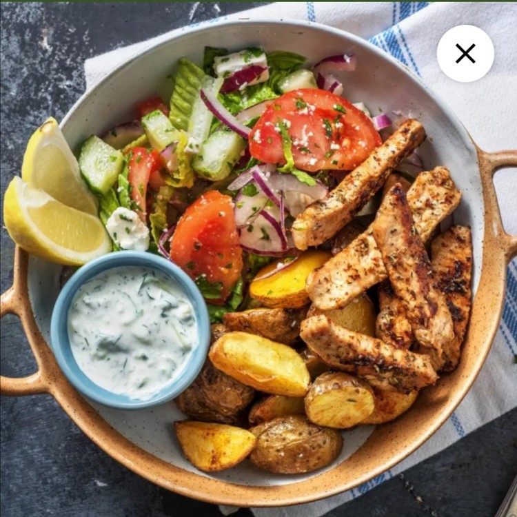 Würziges Gyros mit griechischem Salat von Annu882 | Hochgeladen von: Annu882