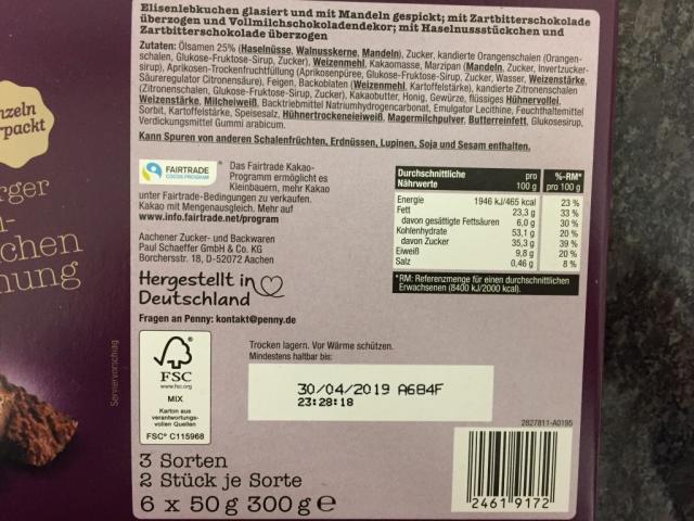 Douceur Nürnberger Elisenlebkuchen Mischung, 3 Sorten  | Hochgeladen von: rks