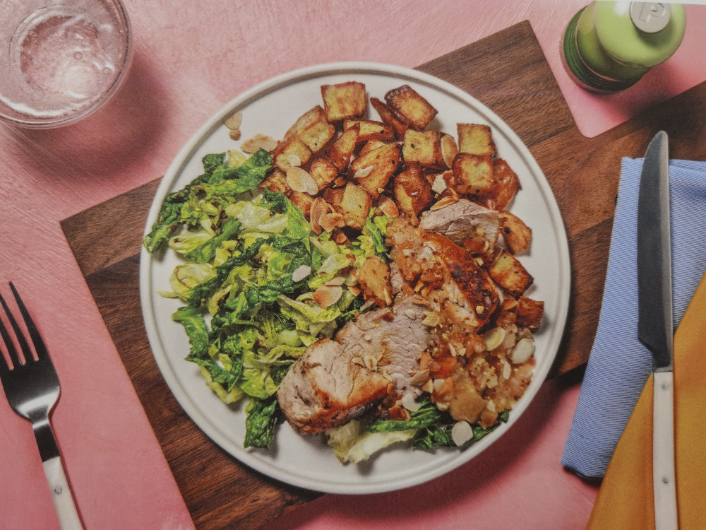 Hello Fresh Schweinefilet mit würziger Aprikosensoße, Kartoffele | Hochgeladen von: Ralfe