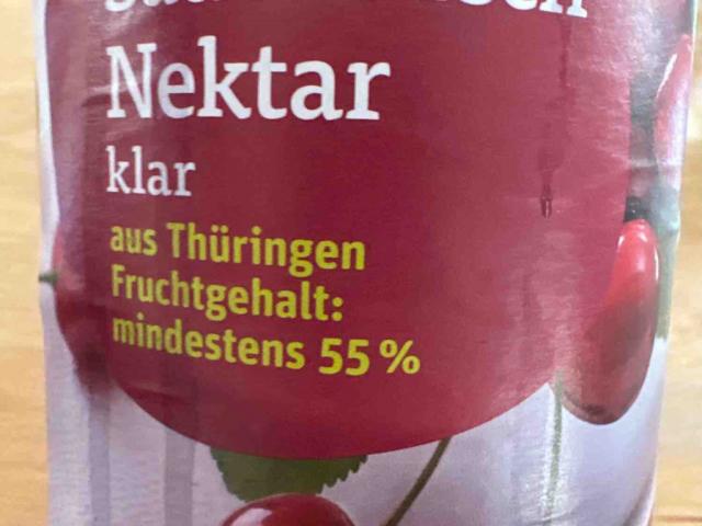 Sauerkirsch-Nektar klar, Fruchtgehalt: mindestens 5% von racemas | Hochgeladen von: racemase