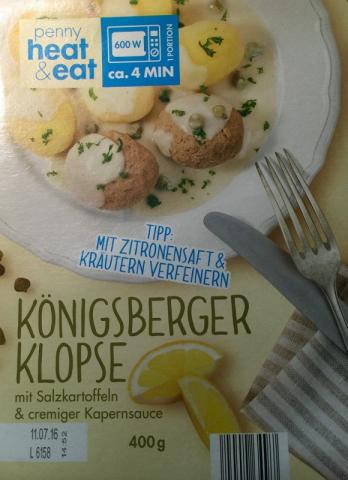 Königsberger Klopse, Königsberger Klopse mit Salzkartoffeln  | Hochgeladen von: pdotrdot