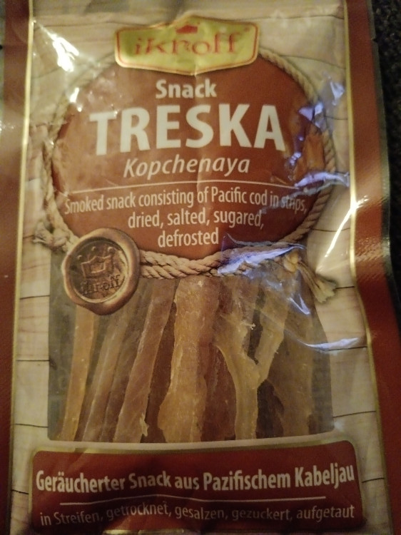 Snack Treska, Geräucherter Snack aus pazifischem Kabeljau von Vl | Hochgeladen von: Vladi72