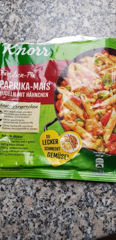 Familien-Fix Paprika-Mais Nudeln mit Hähnchen von Bobine | Hochgeladen von: Bobine