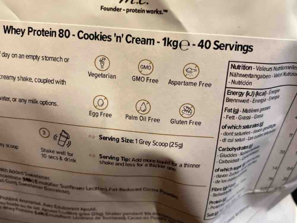 Whey Protein 80 - Cookies n Cream von nadjaneiteler573 | Hochgeladen von: nadjaneiteler573