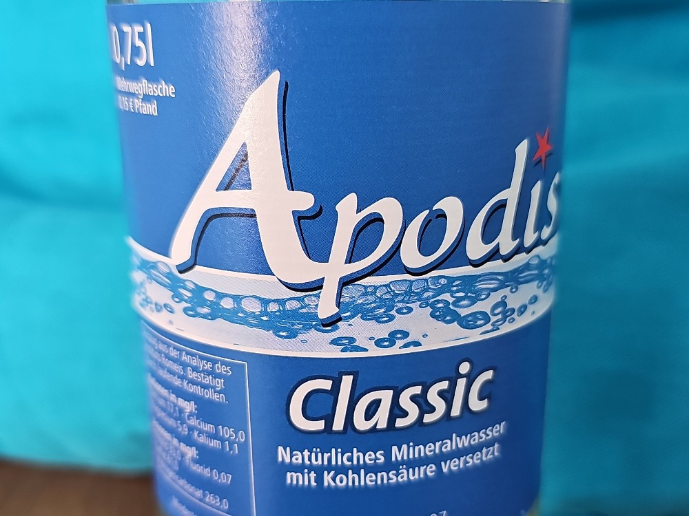 Apodis Classic Mineralwasser, Natürliches Mineralwasser mit Kohl | Hochgeladen von: Höppi2025 Apodis Classic Mineralwasser, Natürliches Mineralwasser mit Kohl | Hochgeladen von: Höppi2025