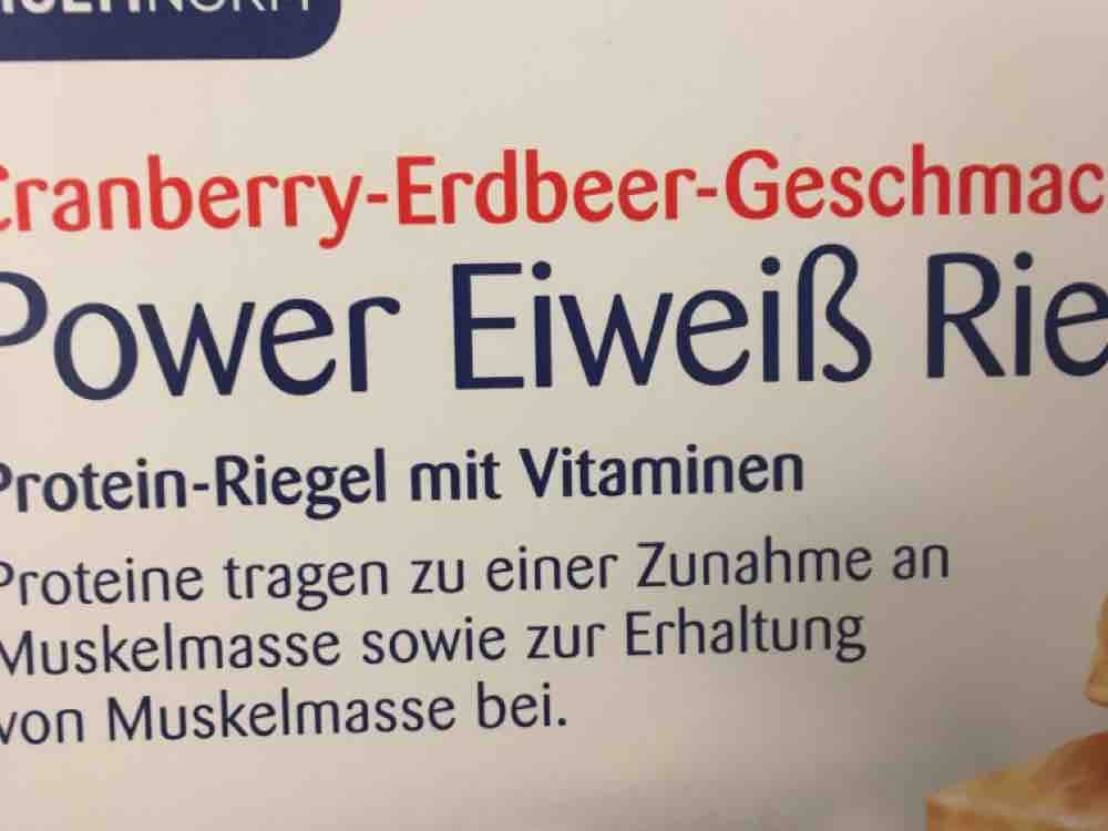 Power Eiweiß Riegel, Cranberry-Erdbeer-Geschmack von swissroland | Hochgeladen von: swissroland