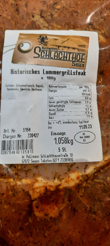 Historisches Lummergrillsteak a180 g von NathalieS. | Hochgeladen von: NathalieS.