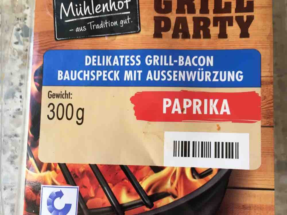 Delikatess Grill-Bacon  Bauchspeck mit Außenwürzung (Paprika) vo | Hochgeladen von: mwozzel