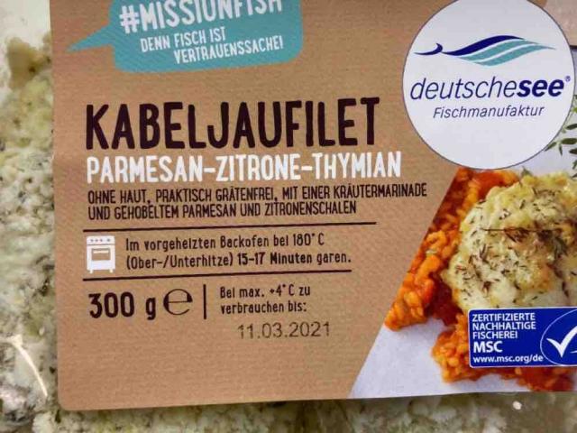 Kabeljaufilet Parmesan-Zitrone-Thymian (Deutsche See), Fisch von | Hochgeladen von: RikaV8