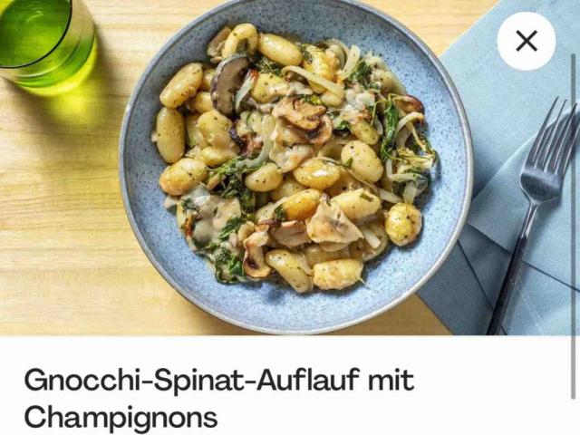 Gnocchi-Spinat-Aufmauf mit Champignons von Madleen33 | Hochgeladen von: Madleen33
