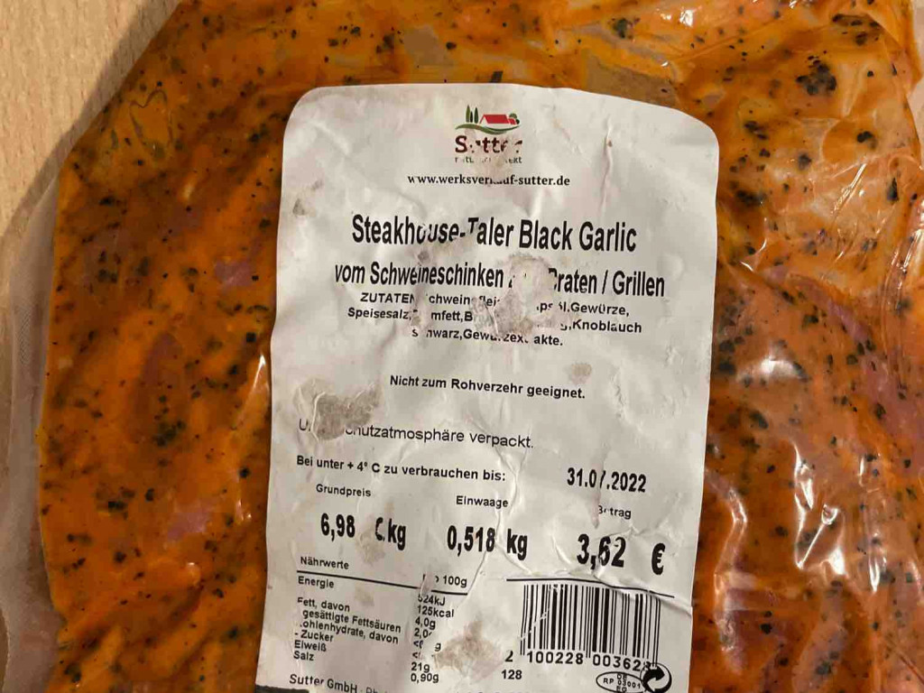 Steakhouse-Taler Black Garlic von jannischristopher | Hochgeladen von: jannischristopher