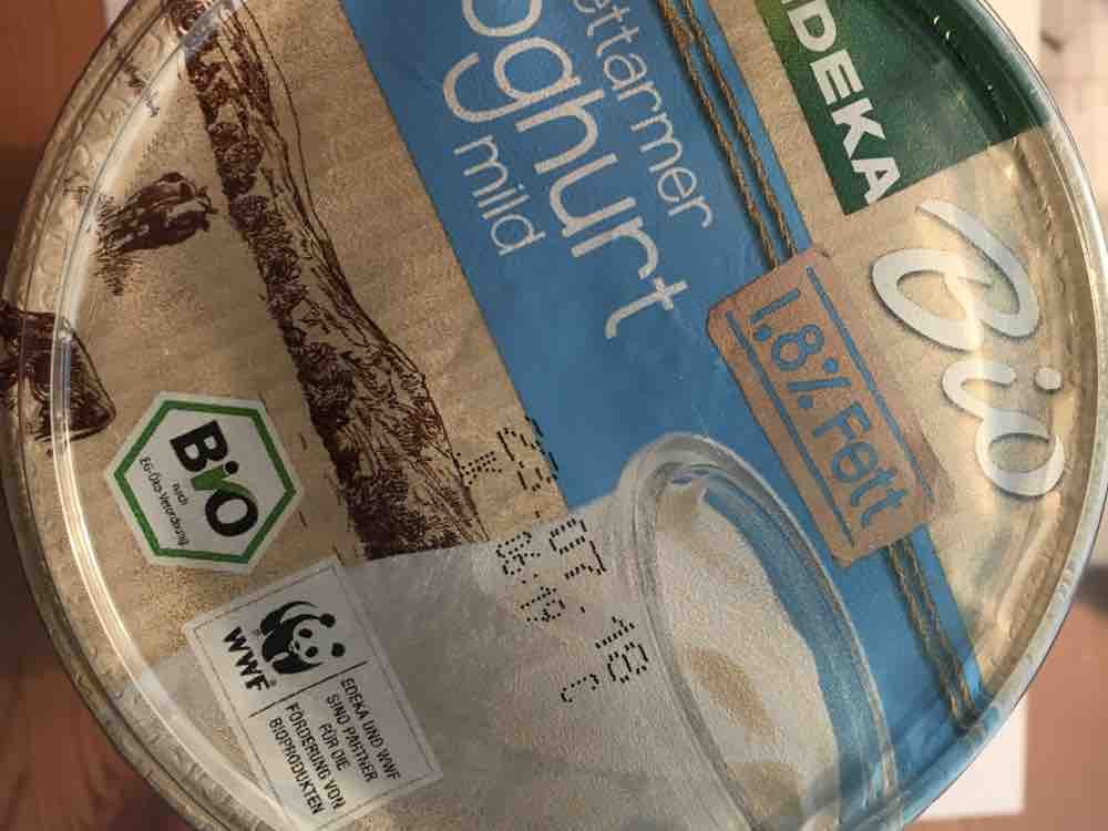 Edeka Fettarmer Joghurt Mild Bio 1 8 Fett Kalorien Joghurt Fddb