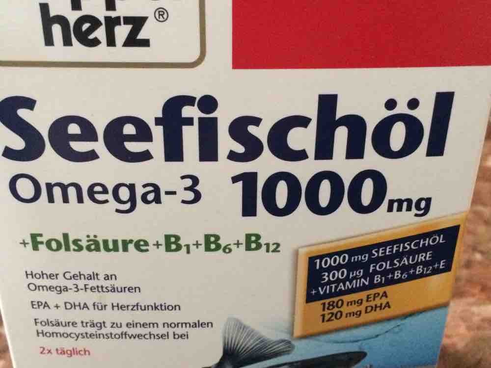 Seefischöl  Omega-3 1000mg, Folsäure+B1+B6+B12 von Nasowas2018 | Hochgeladen von: Nasowas2018