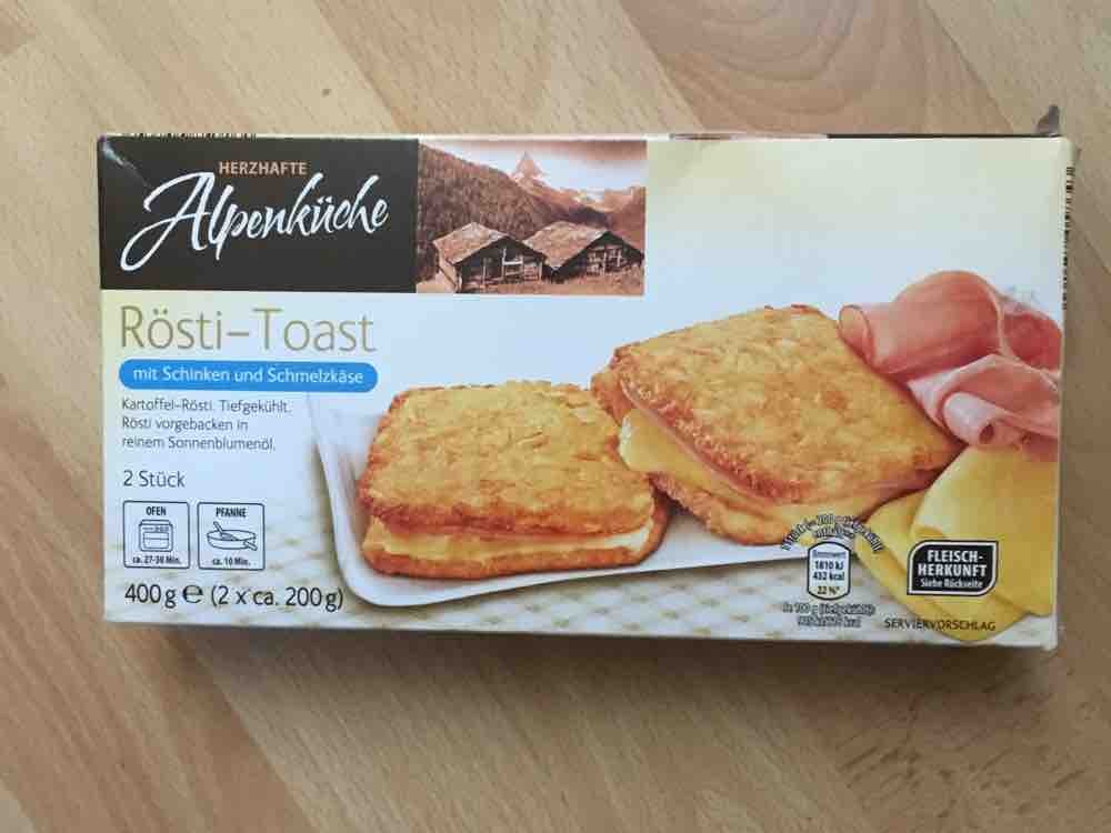 Aldi Süd, Rösti Toast, Schinken/Käse Kalorien - Fertiggerichte - Fddb