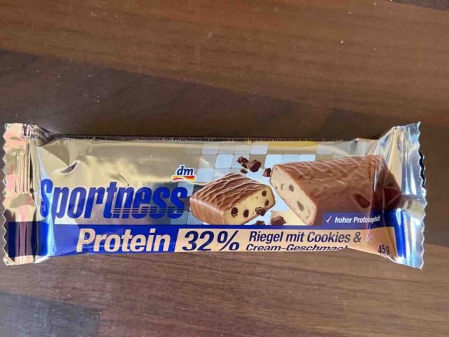 Sportness Protein 32% Riegel mit Cookies & Cream-Geschmack v | Hochgeladen von: NoahN8