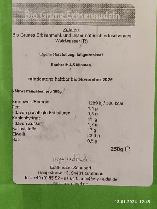 Grüne Erbsennudeln (Spagetti) von Bernd R. | Hochgeladen von: Bernd R.