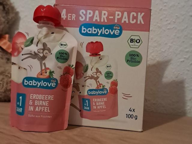 Babylove Fruchtmus, Erdbeere und Birne in Apfel von FederMia | Hochgeladen von: FederMia