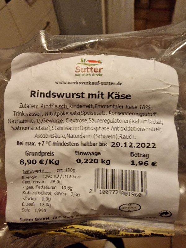 Rindswurst mit Käse von Sven Kayser | Hochgeladen von: Sven Kayser