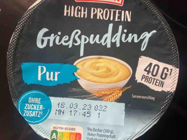 Milsani High Protein Grießpudding Pur, 40 g Protein, ohne Zucker | Hochgeladen von: ViviFighter