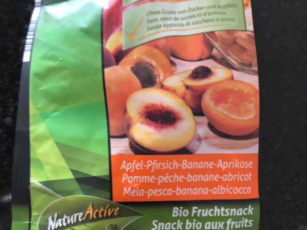 Bio Fruchtsnack, Apfel, Pfirsich, Banane, Aprilose von silviasew | Hochgeladen von: silviasew831