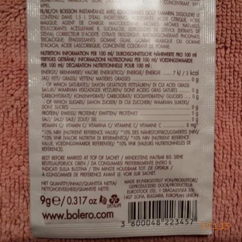 BOLERO Erfrischungsgetränk, Tamarinde natürliches Aroma, Ste | Hochgeladen von: Enomis62