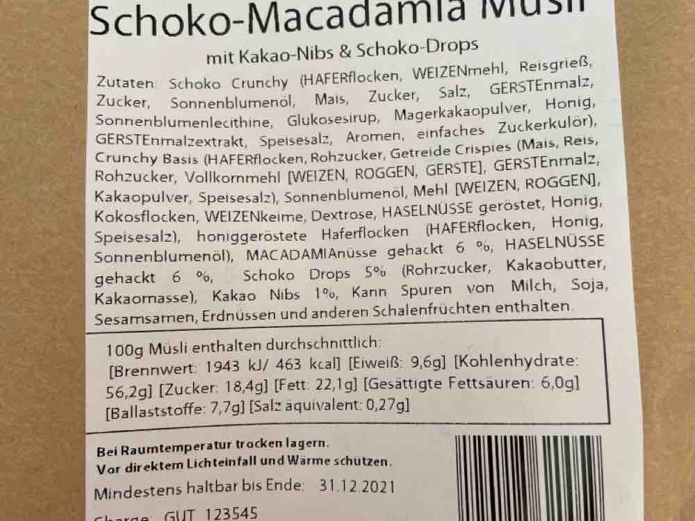 Schoko Macadamia Müsli von AlexGneth | Hochgeladen von: AlexGneth