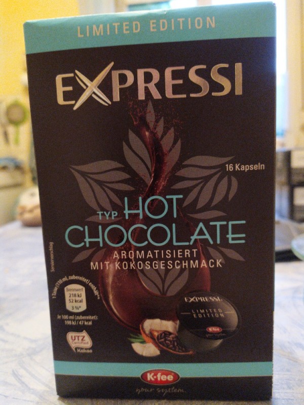 Expressi Hot Chocolate, mit Kokosgeschmack von Grandia | Hochgeladen von: Grandia