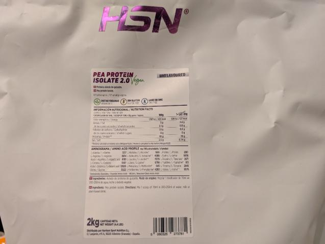 HSN Pea Protein Isolate 2.0 Unflavoured von den550 | Hochgeladen von: den550