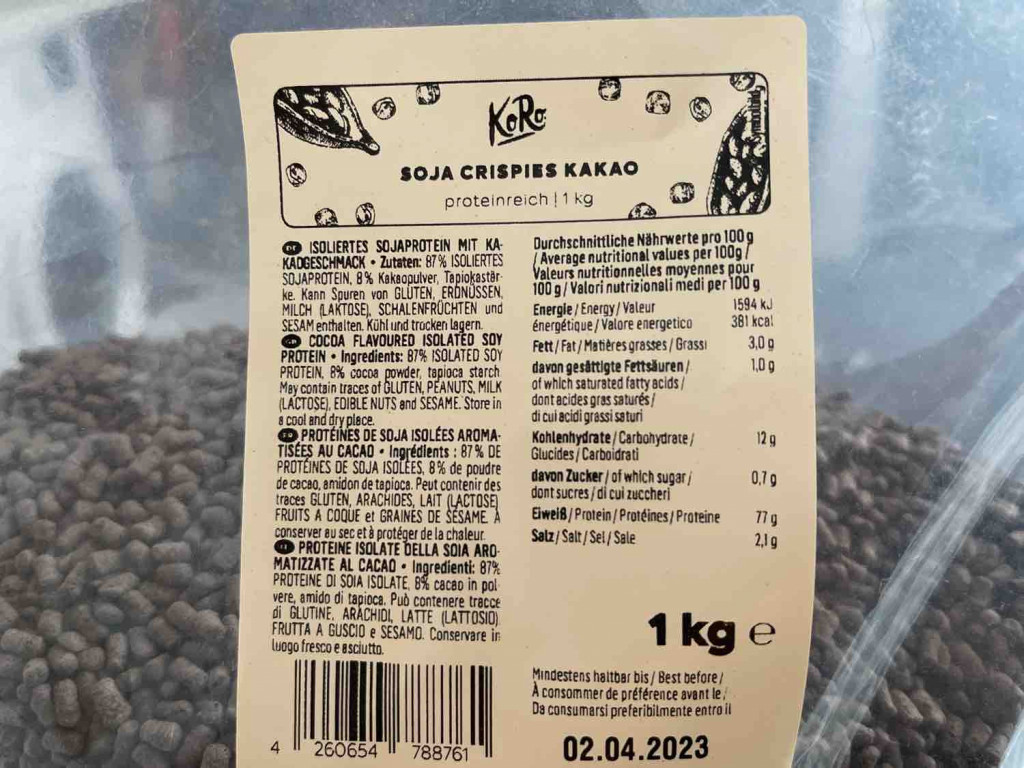 Soja Crispies Kakao, 77% Protein von GabrielaPavesic | Hochgeladen von: GabrielaPavesic