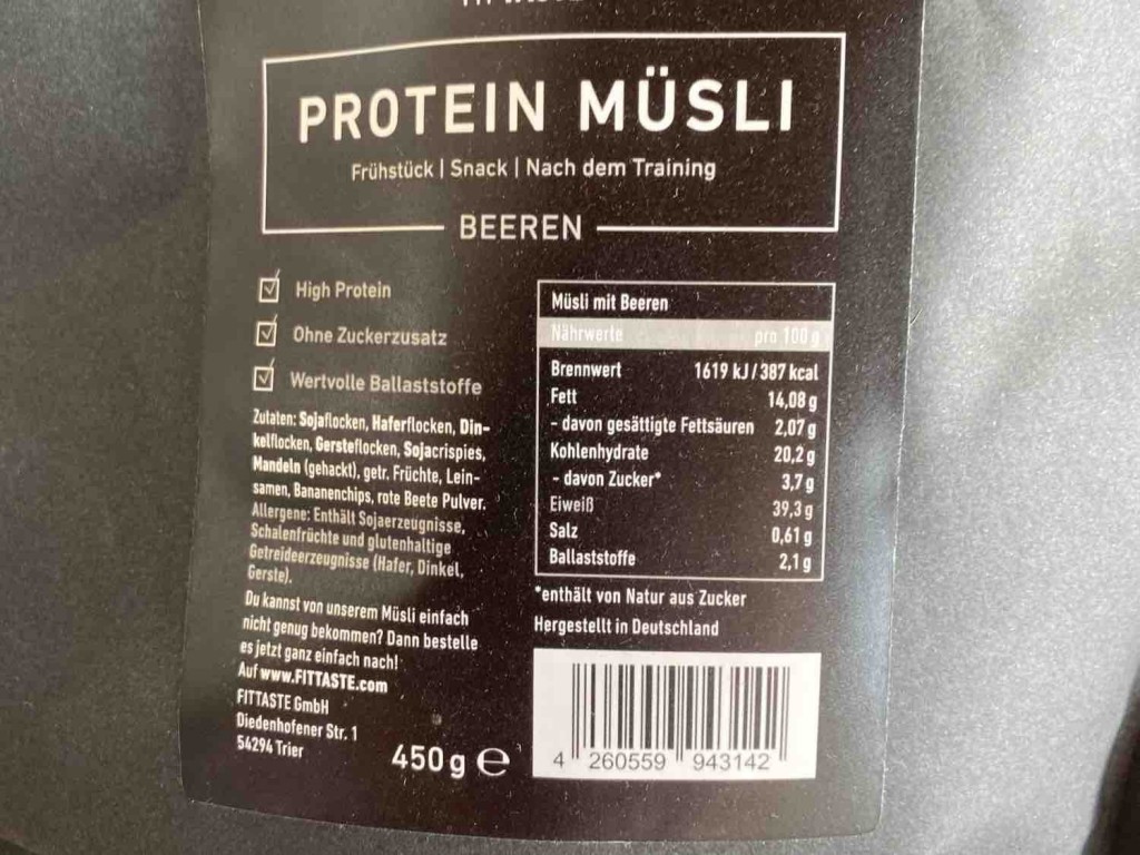 Protein Müsli Fittaste Beeren von Tino98 | Hochgeladen von: Tino98