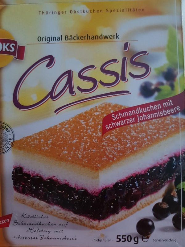 Thoks Cassis, Schmandkuchen mit schwarzer Johannisbeere von JKS | Hochgeladen von: JKS