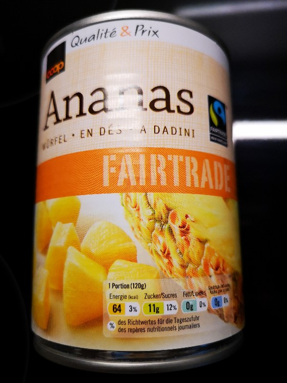 Coop Fairtrade Ananas (Dose) von scout.bosshard | Hochgeladen von: scout.bosshard