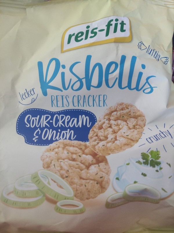 Reis-Fit, Risbellis Reis Cracker, Sour - Onion Cream & New products Fddb - Calories