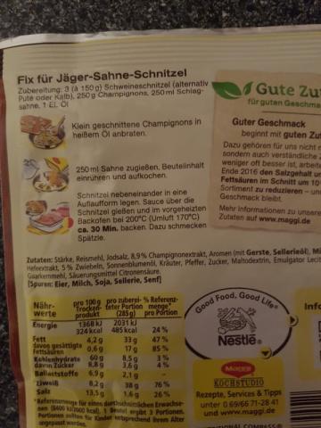 Jäger-Sahne Schnitzel (zubereitet) | Hochgeladen von: okunkel875