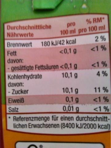 Karli Kugelblitz Orangendrink, Fruchtgehalt:20 % | Hochgeladen von: diät4