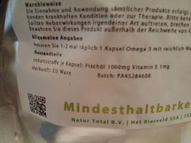 Omega 3 - 1000mg Hochdosiert 500 Softgels (Inhaltsstoffe) | Hochgeladen von: lars.albrecht