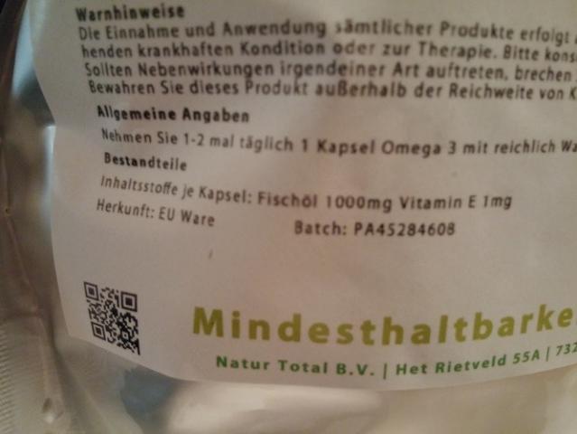 Omega 3 - 1000mg Hochdosiert 500 Softgels (Inhaltsstoffe) | Hochgeladen von: lars.albrecht